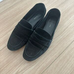 Mansur Gavriel Suede Black Loafers